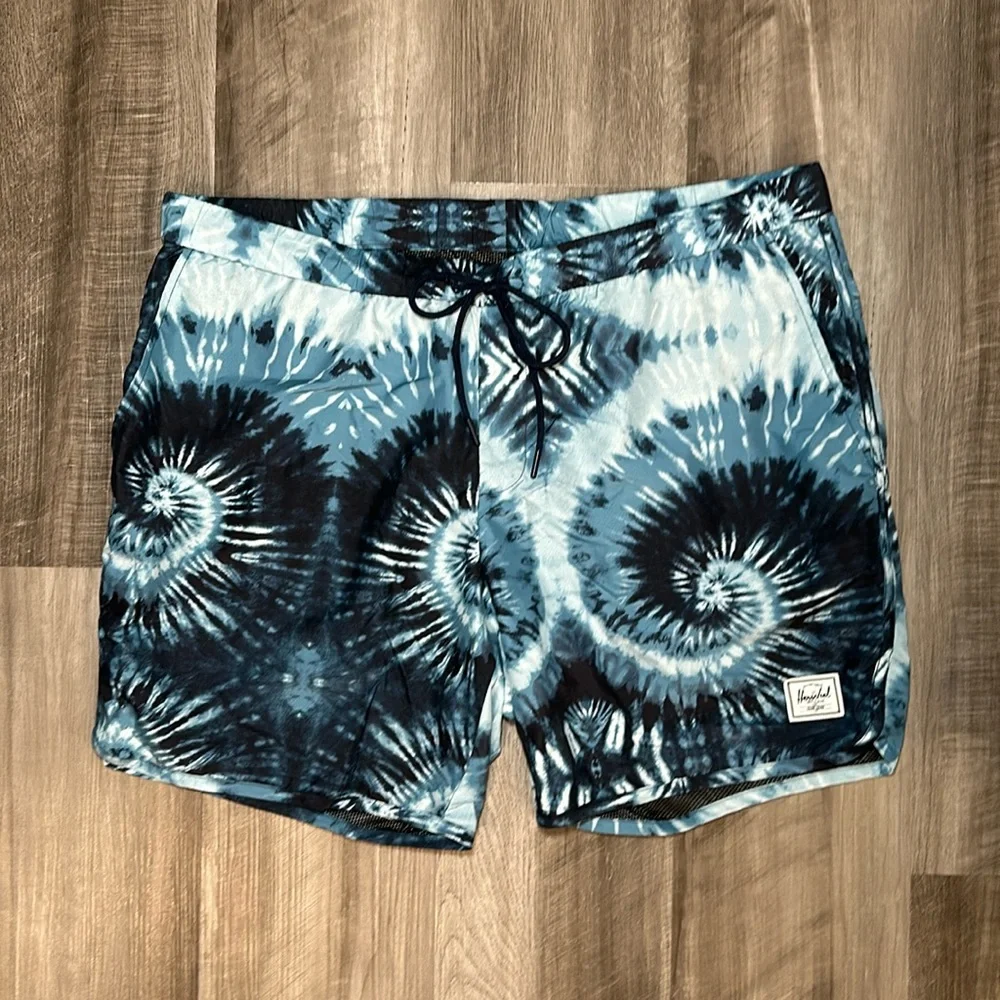 Herschel Supply Co. Tie-Dyed Swim Trunks - XL